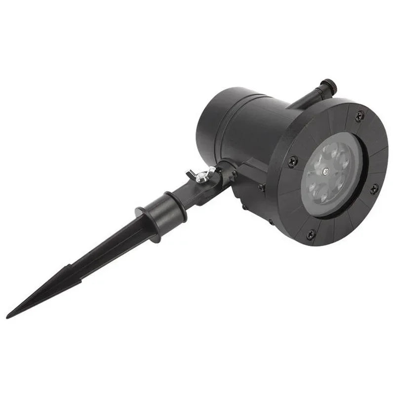 12 Patterns Christmas Snowflake Laser Light Snowfall Projector Outdoor Indoor Garden Laser Projection Light New Year Party Decor